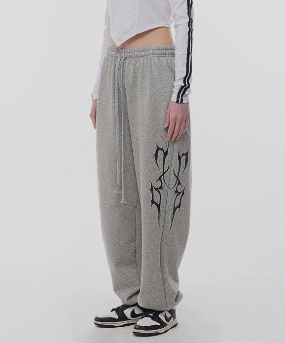 起毛 THUNDER LOGO PANTS