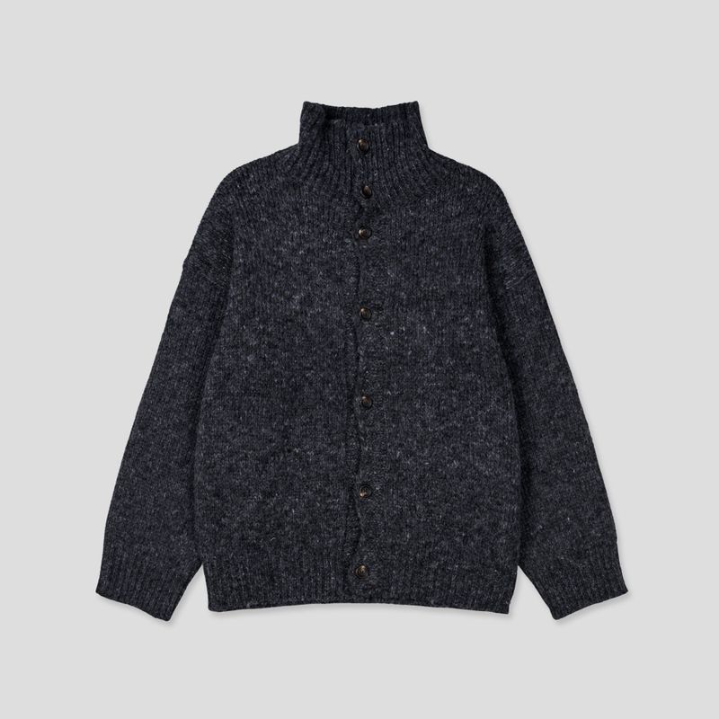 Eden high neck knit cardigan