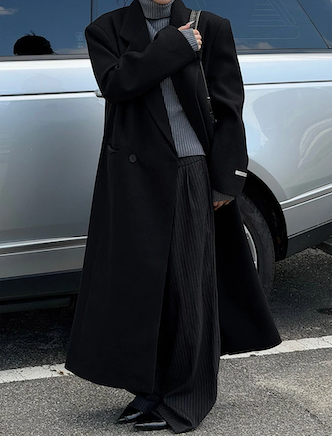 [Unisex] Max double long coat(2color)