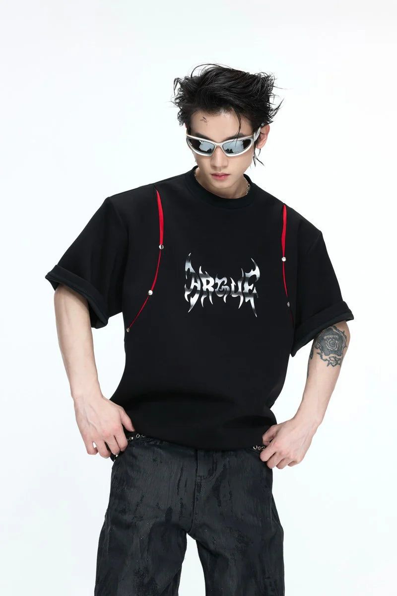 Argue Cultureの「Deconstructed Print T-Shirt(Tops)」