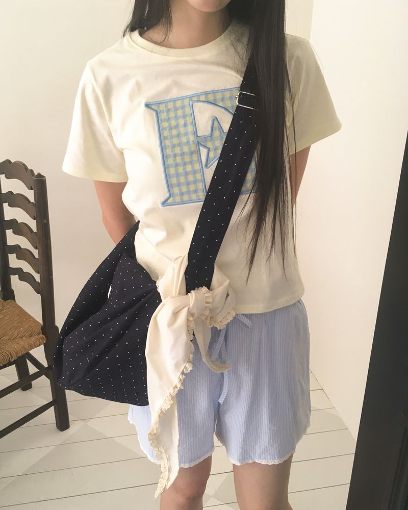 Shuto Dot Patch Shoulder Crossbag