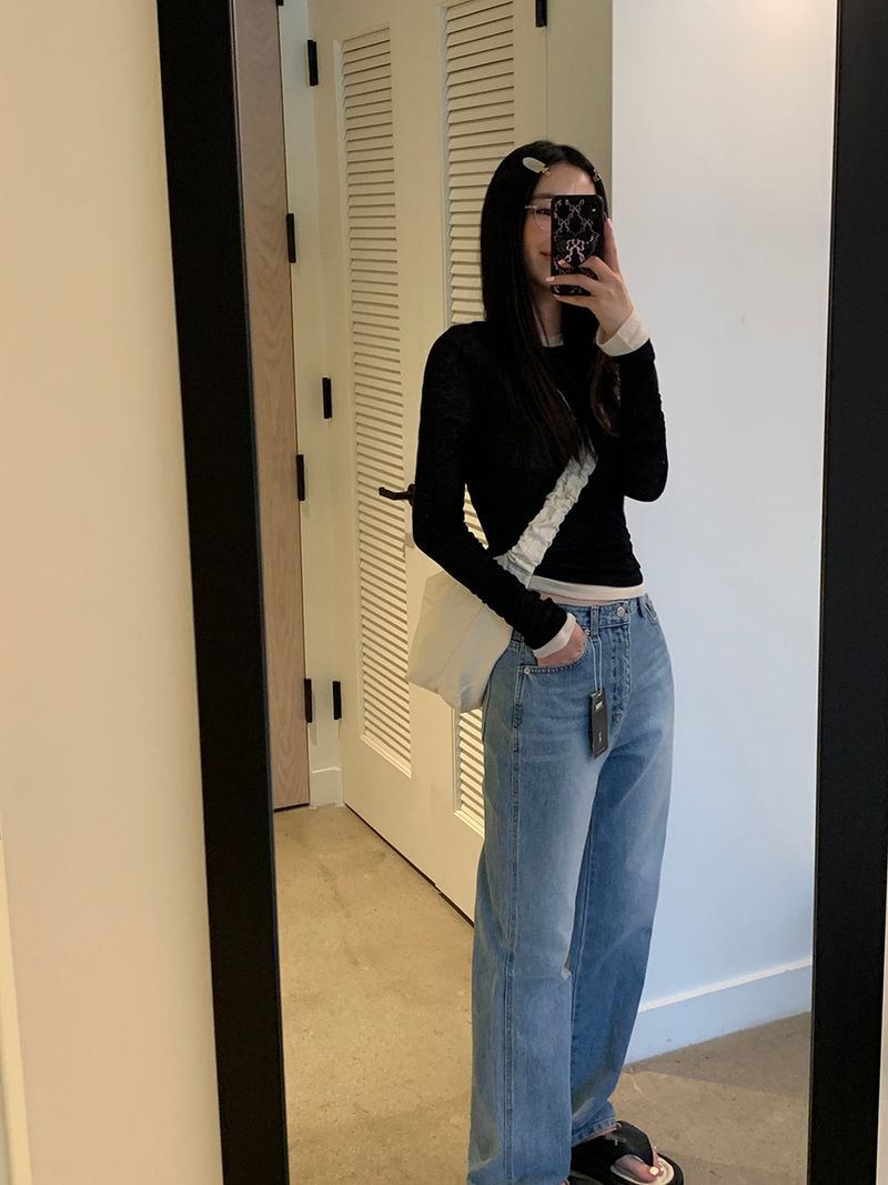 [MADE] VELY TENCEL LAYERED TEE