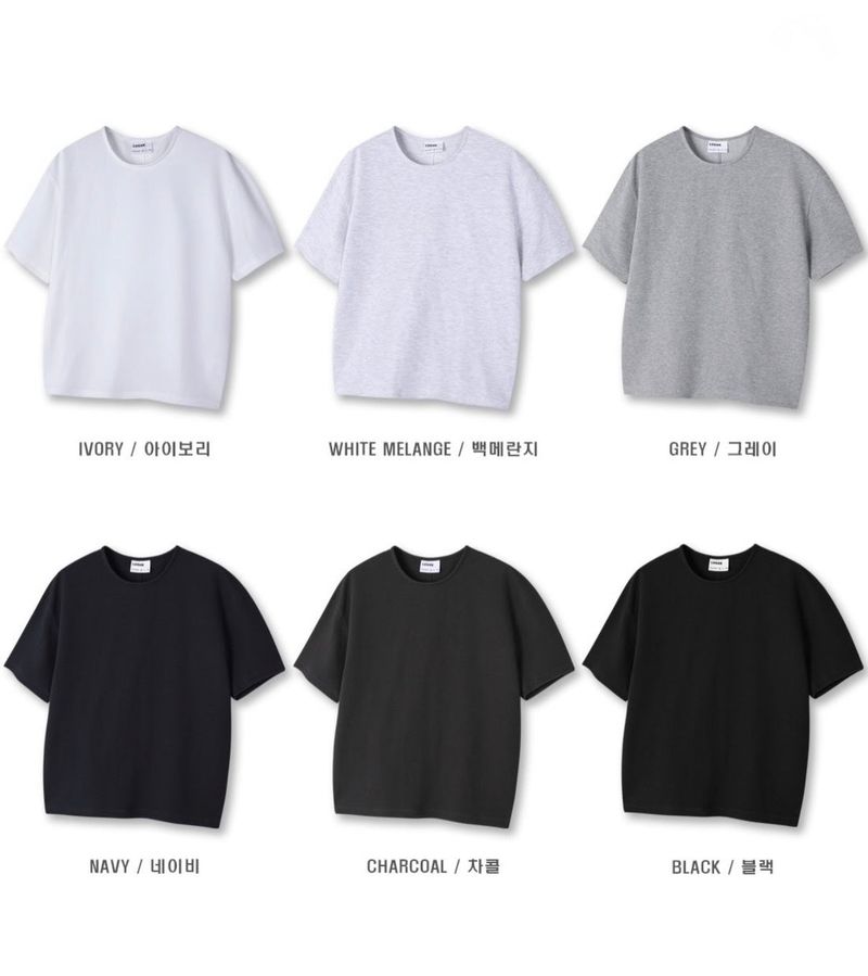 Relaxed Waffle-Knit Tee