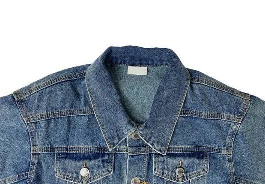 Raeon Vintage Crop Washing Denim Jacket