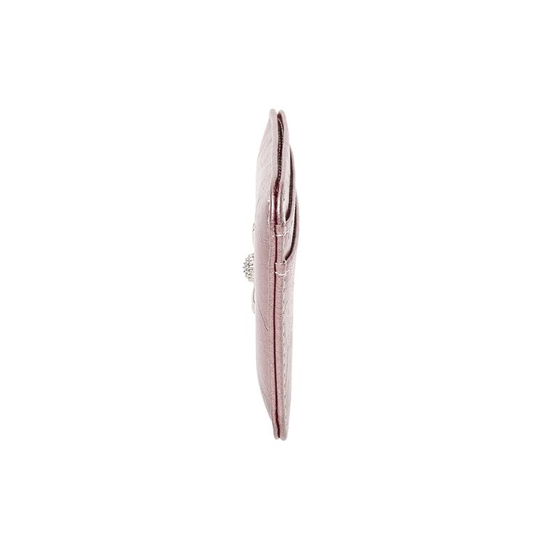 Daisy Slim Mini Transportation Card Wallet Rose gold