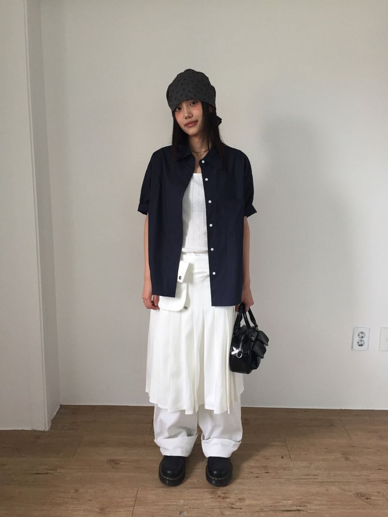 Pocket Layered Wrap Skirt (2color)