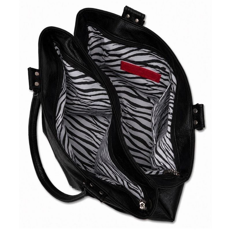 INNER ZEBRA BUCKLE BIG BAG [BLACK]