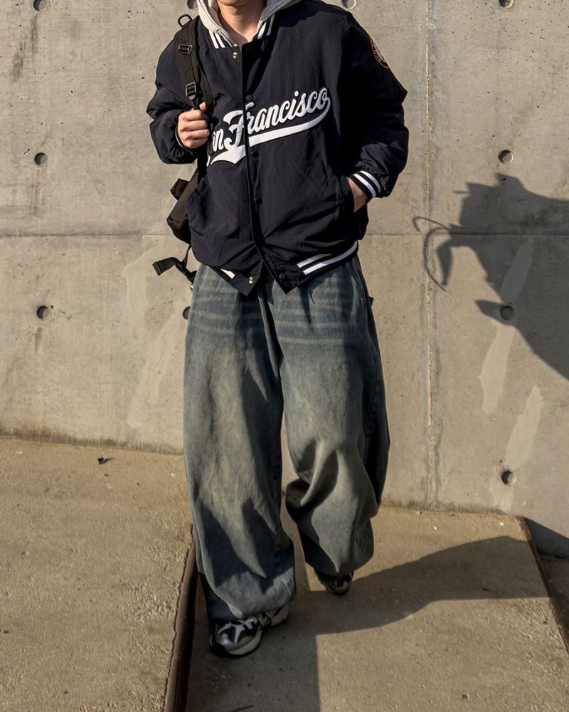 Avan Snap Balloon Fleece Denim