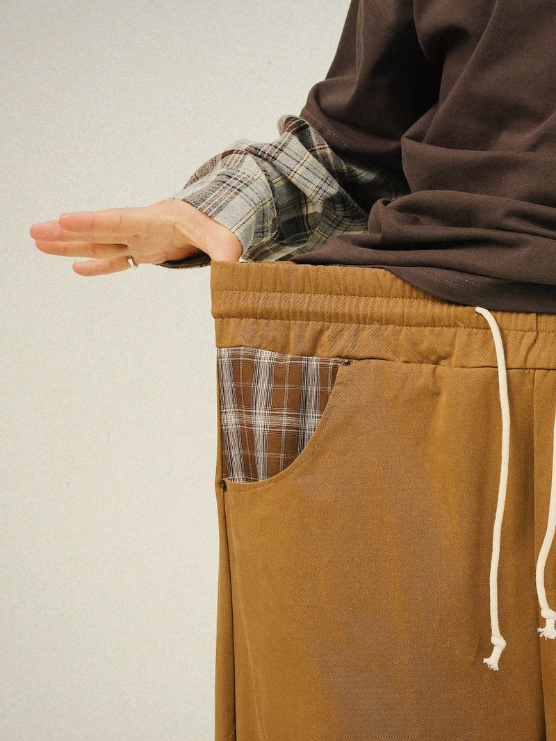 SO Check Pocket Parachute Balloon Pants