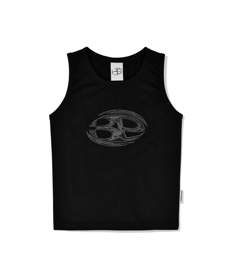 METAL LOGO TANK TOP BLACK