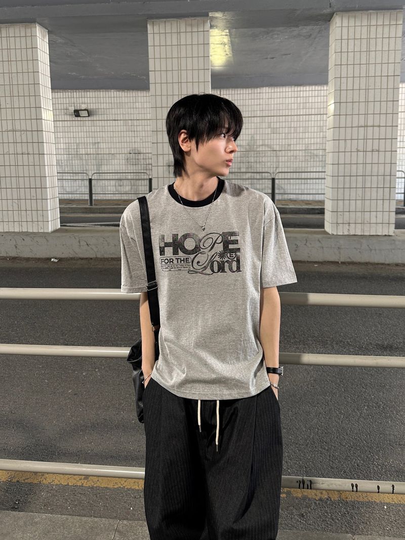 Fog Hope Ringer Short Sleeve T-shirt
