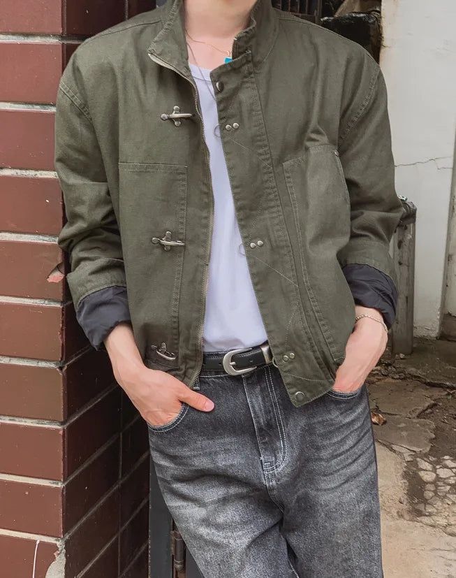Garron Stand Collar Cotton Field Jacket