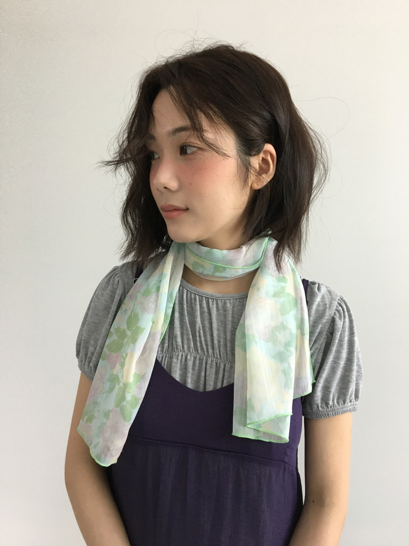 Misty Bloom scarf (2color)