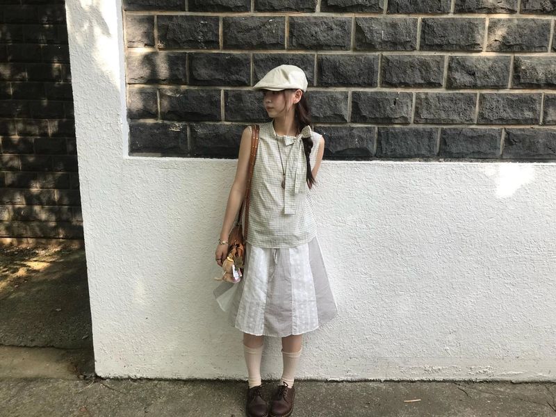 hoyo lace layered skirt