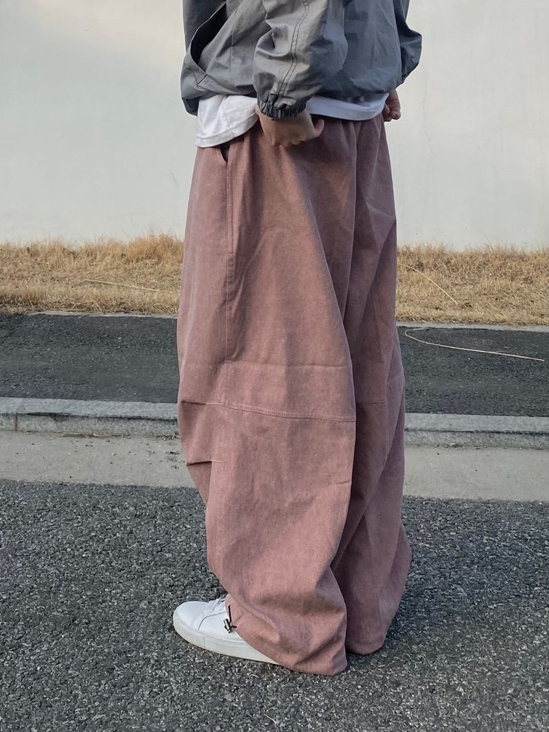 Pigment Wash Balloon Pants 3C