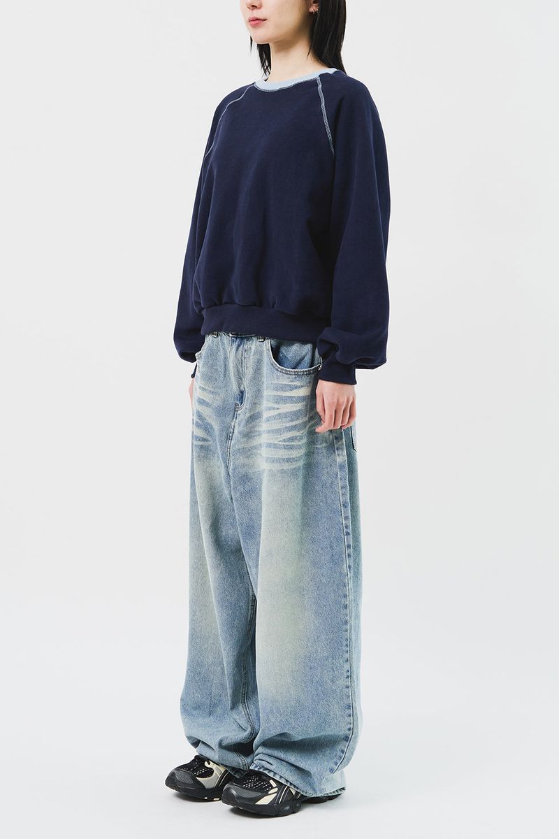 (W) Lon Stitch Warm Sweatshirt (2color)