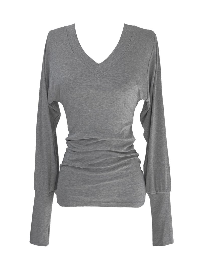 glam slim V-neck warmer T (3color)