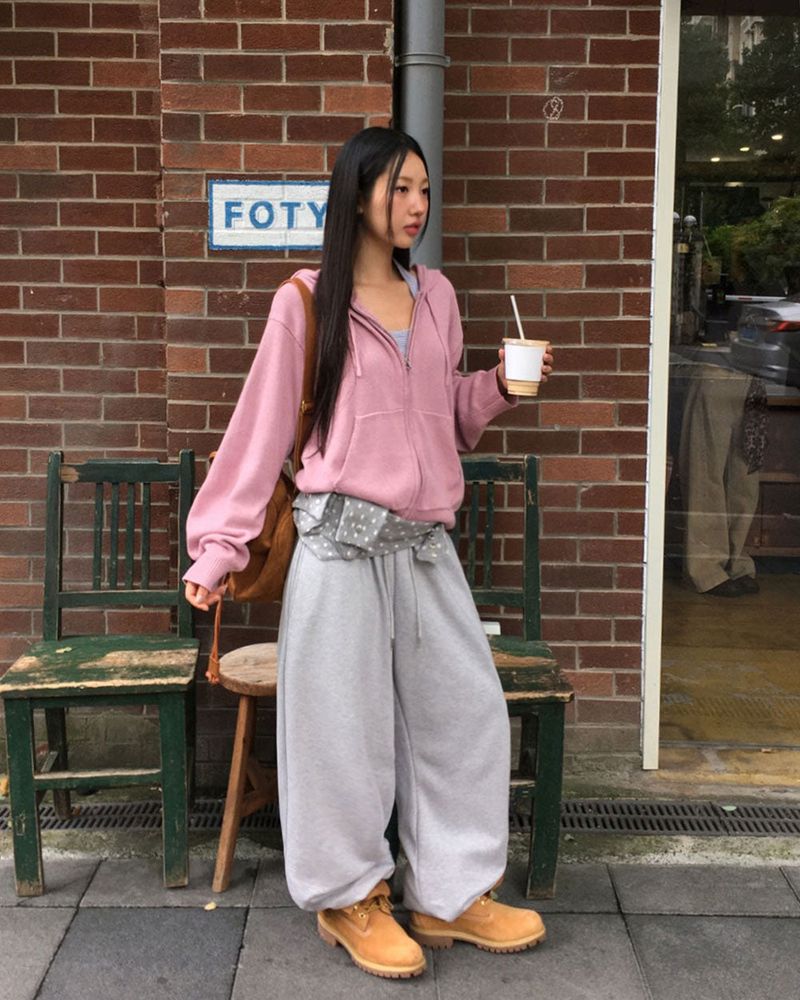 [ORIGINAL] Breeze Knit Hood Zip-Up