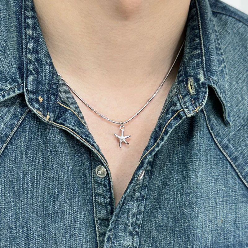 starfish ocean chain necklace