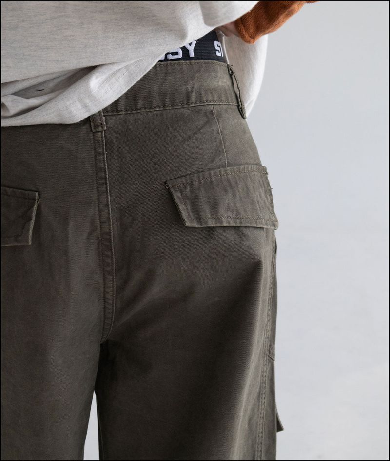 Koke pigment cotton cargo pants