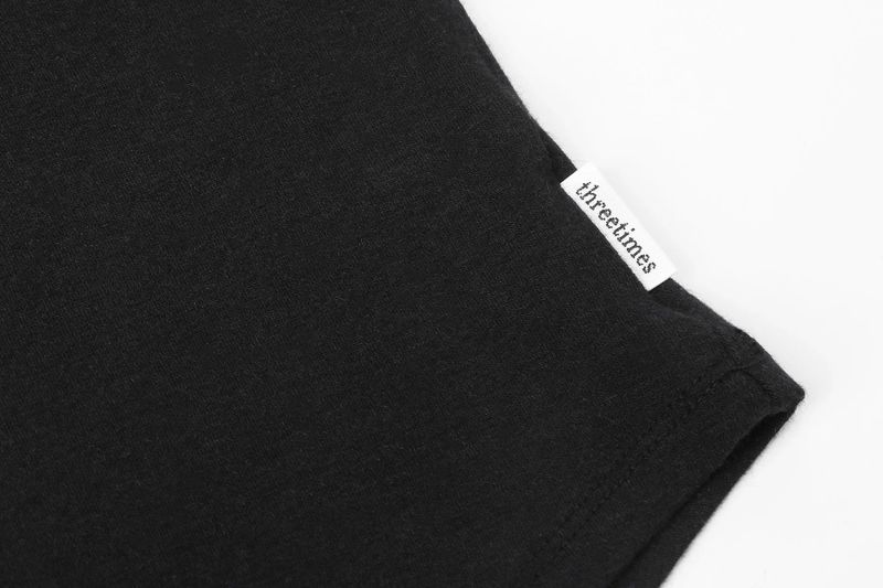 Serene drape top - black