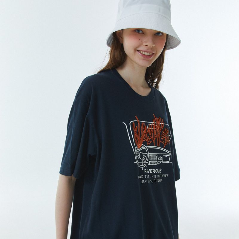 Coral T-Shirt Navy
