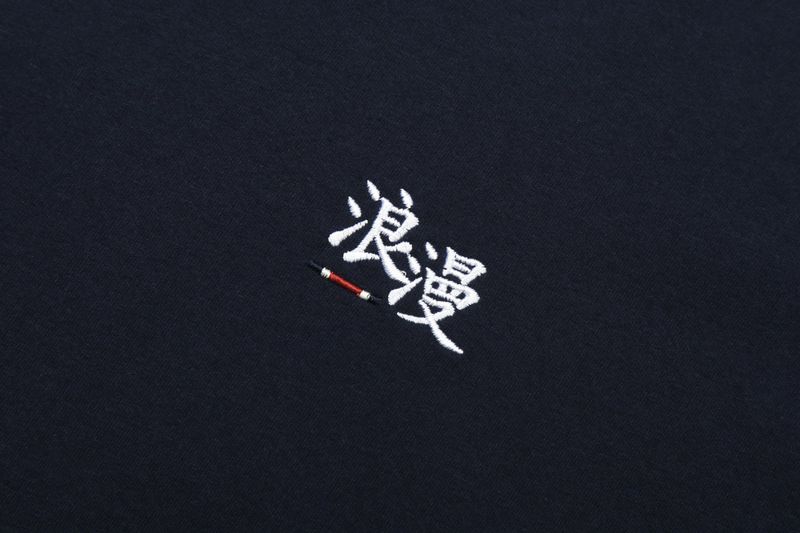 ROMANTIC SLOGAN TEE SHIRT_NAVY