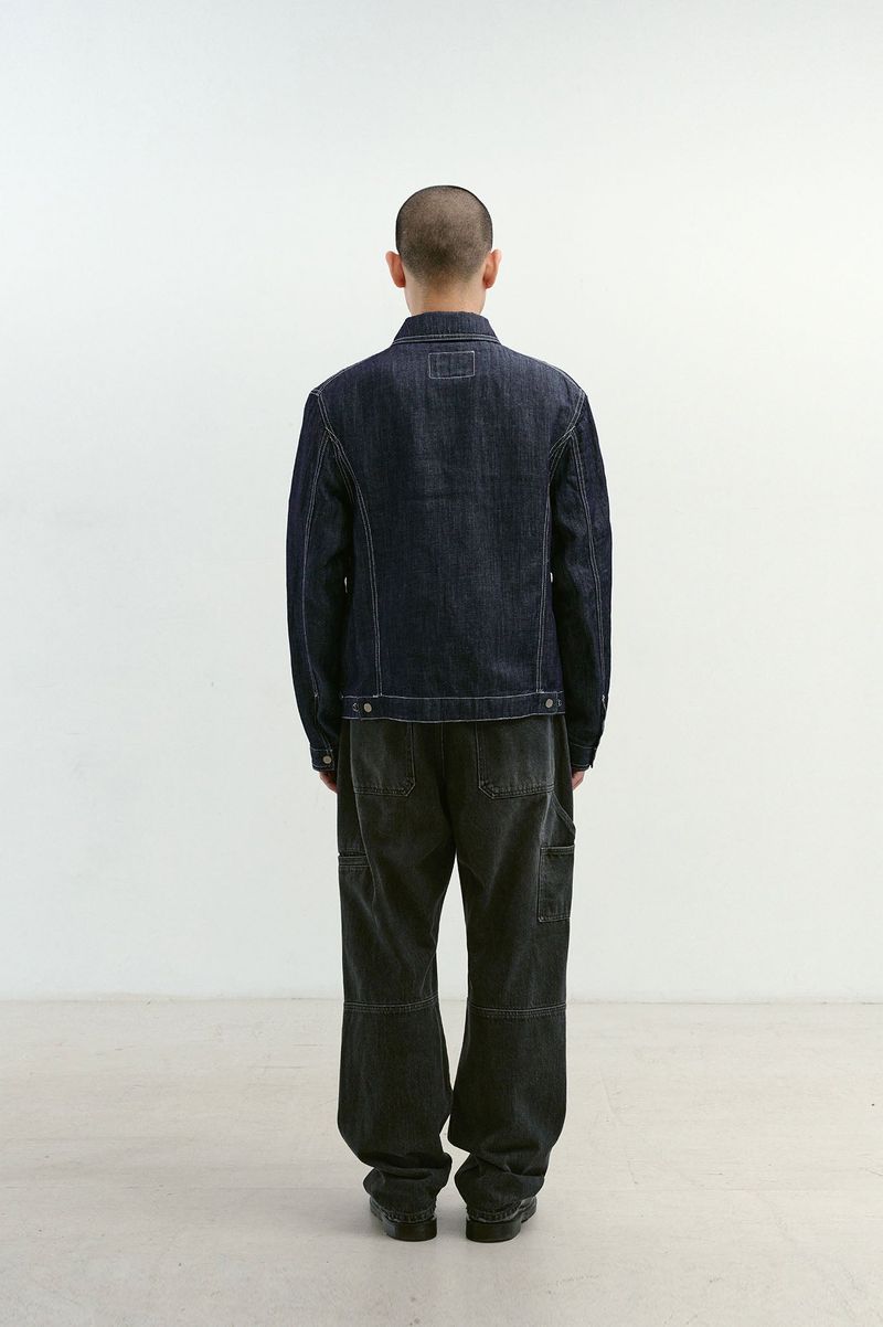 Linen Engineered Jacket (Indigo)