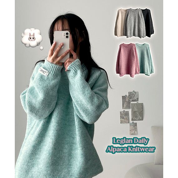 hijjoo（ハイチュー）の「Fromm Sleeve Tab Alpaca Knitwear（Tops）」