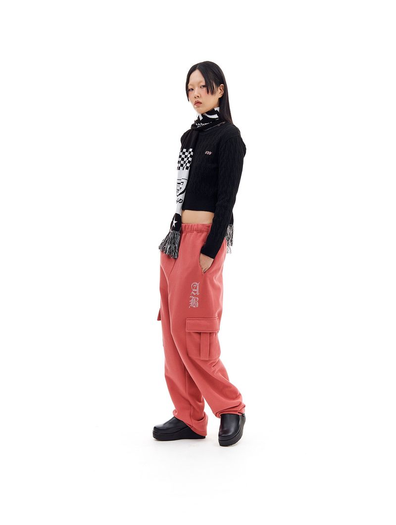 CABLE CROP KNIT (BLACK)
