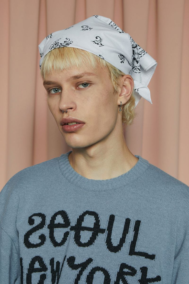 NOTE PAISLEY BANDANA / WHITE