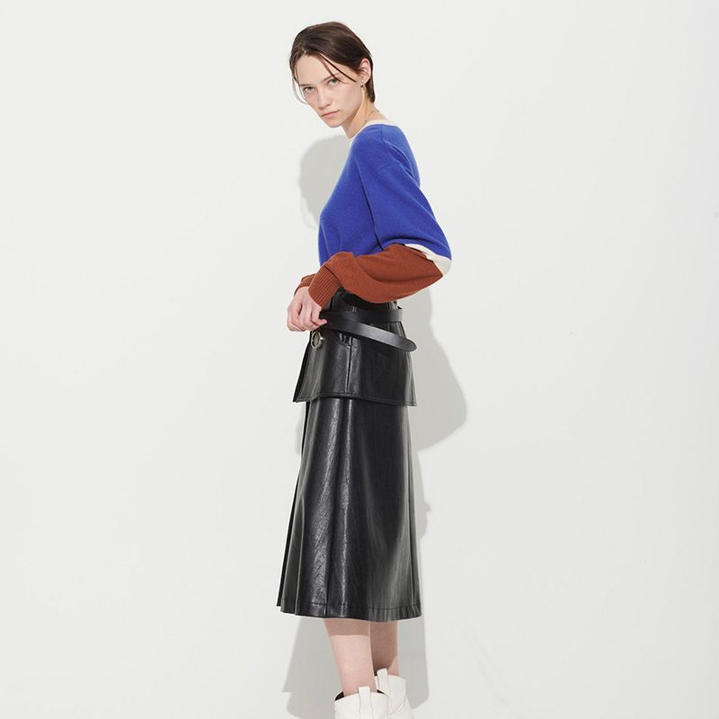  HANNAH POCKET SKIRT, BLACK