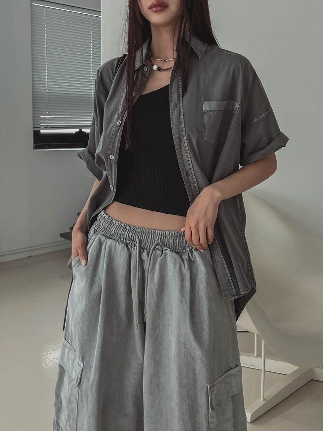 Bibi Unbalanced ribbed sleeveless