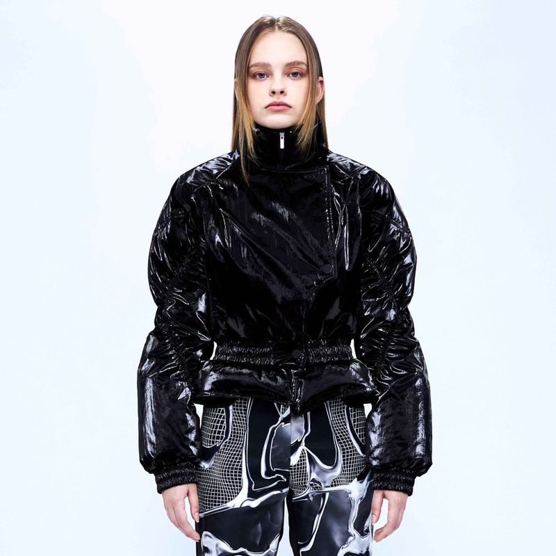 KIMZISU（キムジス）の「Double Layered Goose Down Jacket _ Glossy Black（Jackets/Outerwear）」