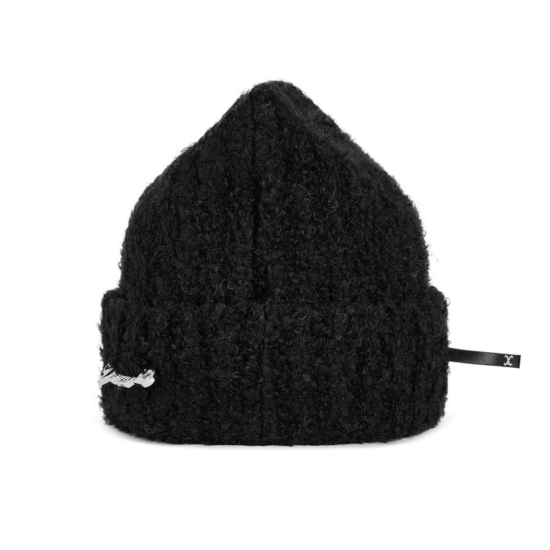 VARZAR Safety Pin Square Beanie / Black