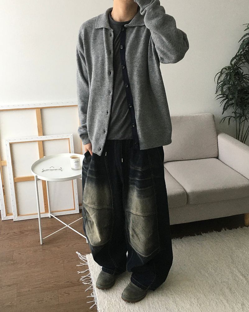 Combi Knit Cardigan