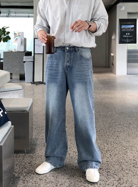 Nechis Washed Wide Denim Pants