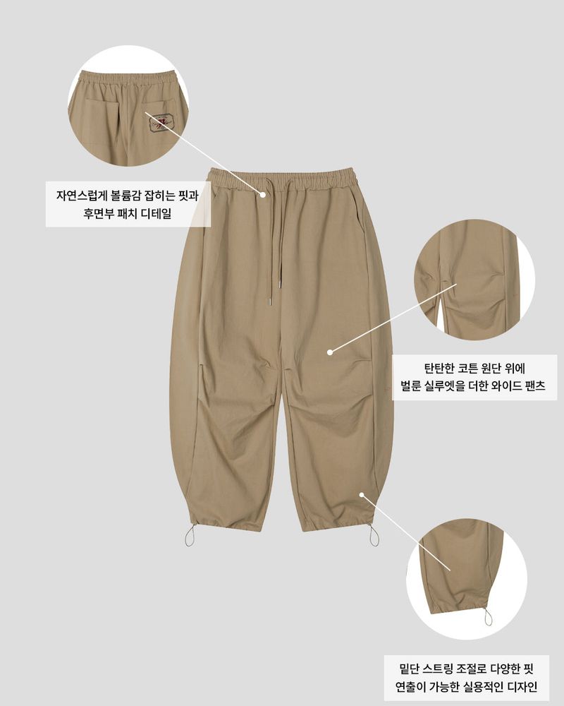 Trevil Patch Balloon Chino Pants