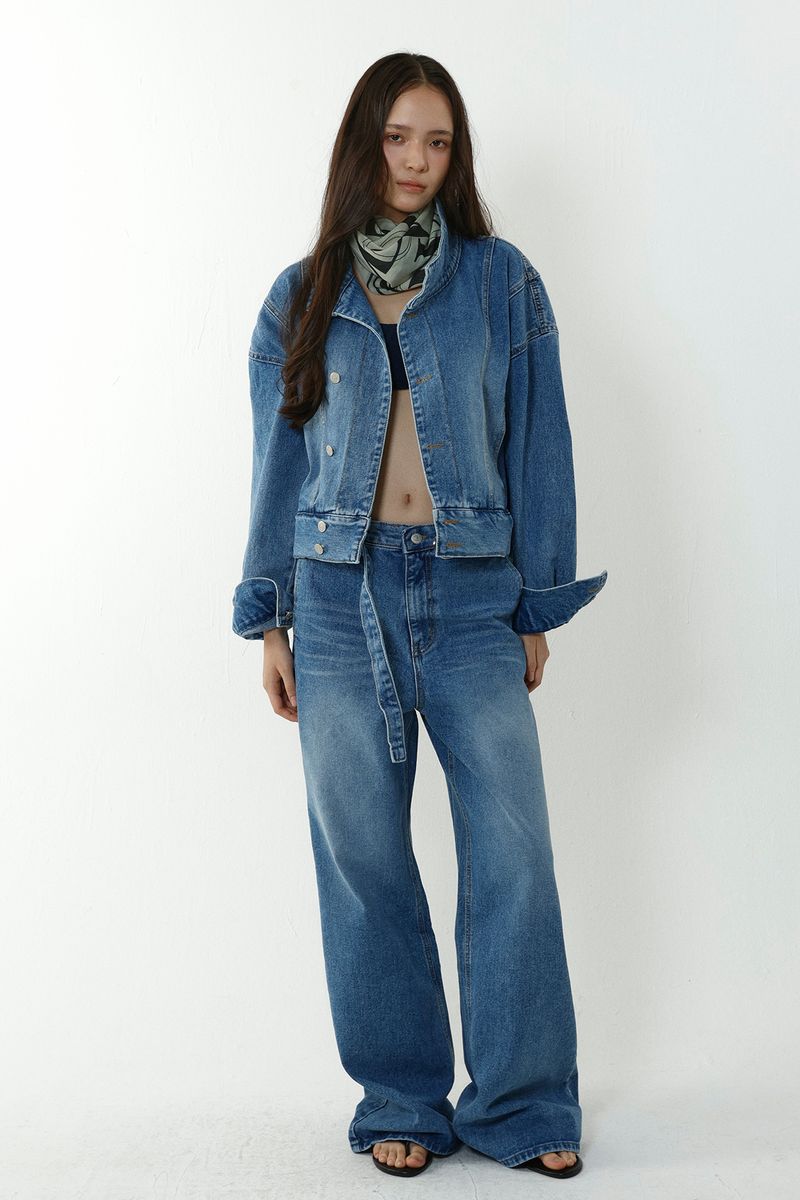 BELTED DENIM_BLUE