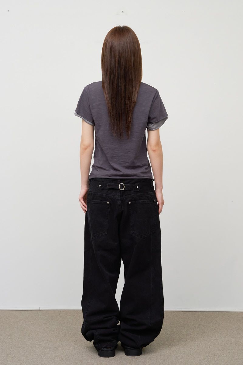 Loast Black Wide Denim
