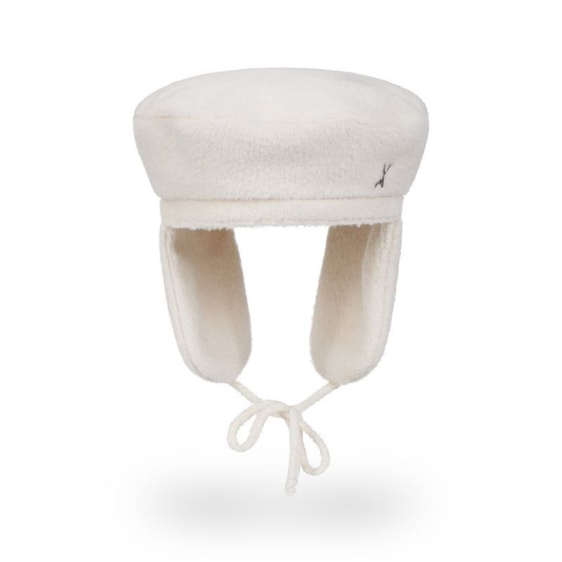 VA Stud Fly Wool Beret / Ivory