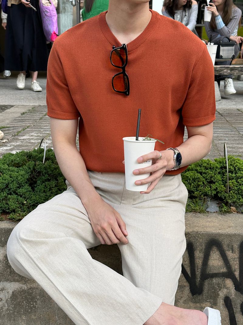 Summer linen ice back banding slacks (3 colors)