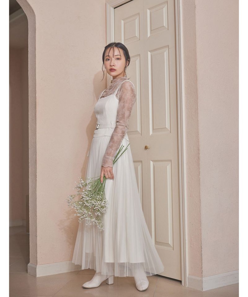 ANDGEEBEE（アンジービー）の「チュールプリーツキャミワンピ （Dresses）」