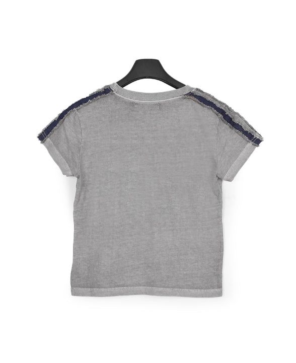 Tora Denim Tape Crop Top