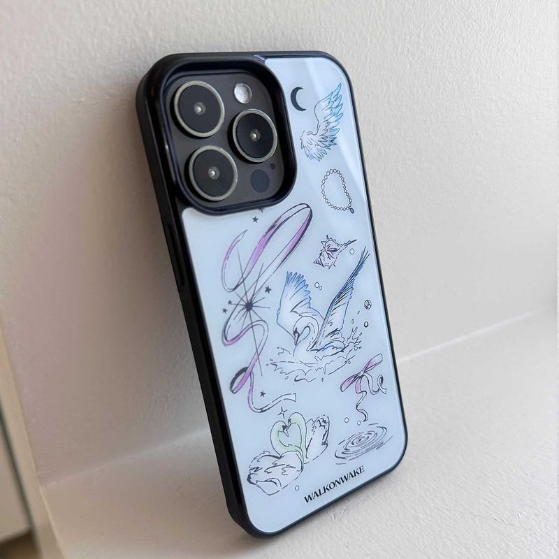 [Magsafe glass] Dreamy Swan case