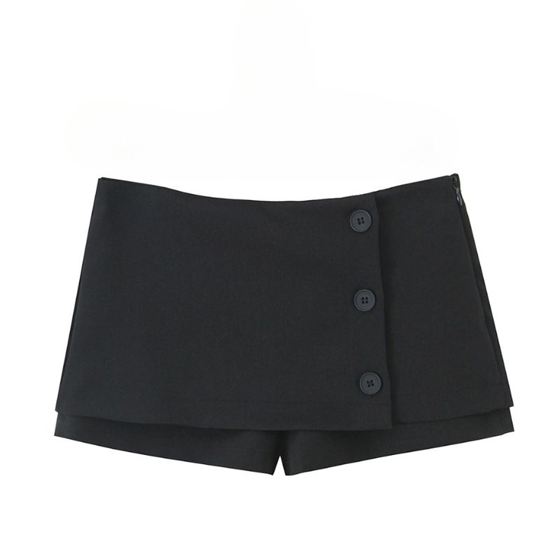 Oria Button Wrap Skort