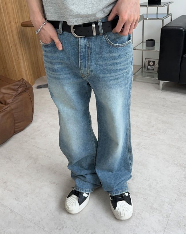 Rot Wide Matte Leather Belt