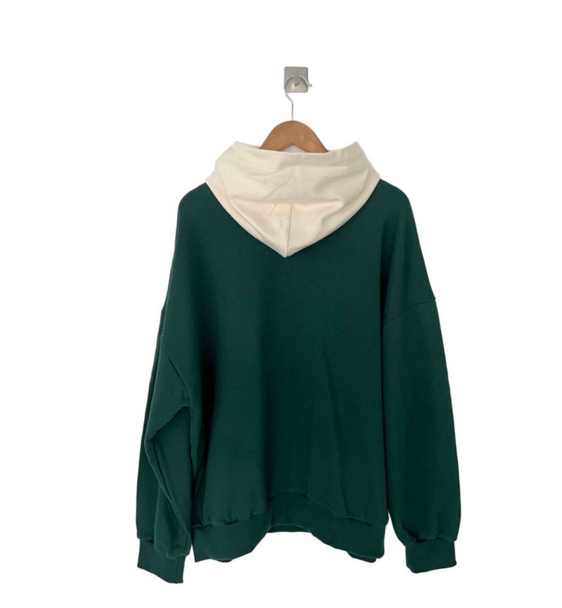 COVER TWO TONE LOOSEFIT HOODY