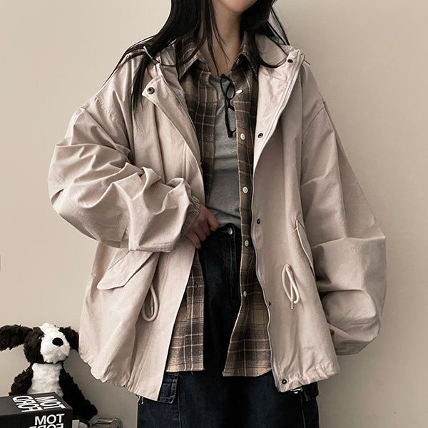 Mowin String Hood Short Bomber Jacket