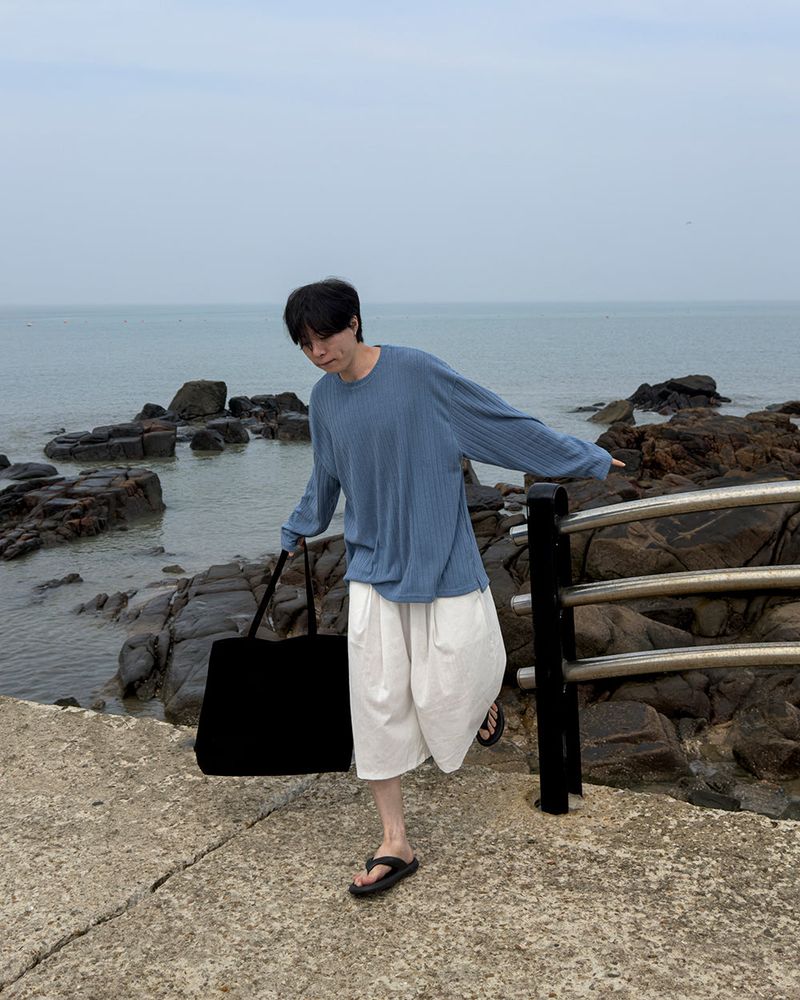 Rok Linen Pintuck Bermuda Pants